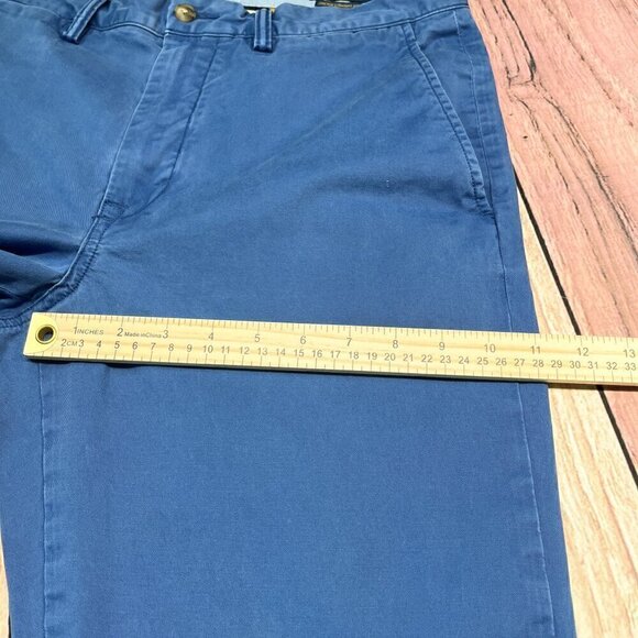 Polo Ralph Lauren Dusty Blue Stretch Straight Fit Washed Chino Pants, Sz: 34/30 - Picture 10 of 14